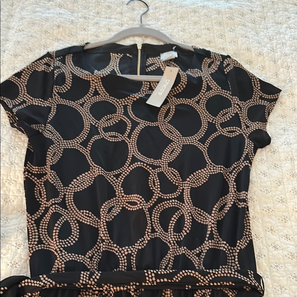 Black Patterned Jumpsuit. - image 5